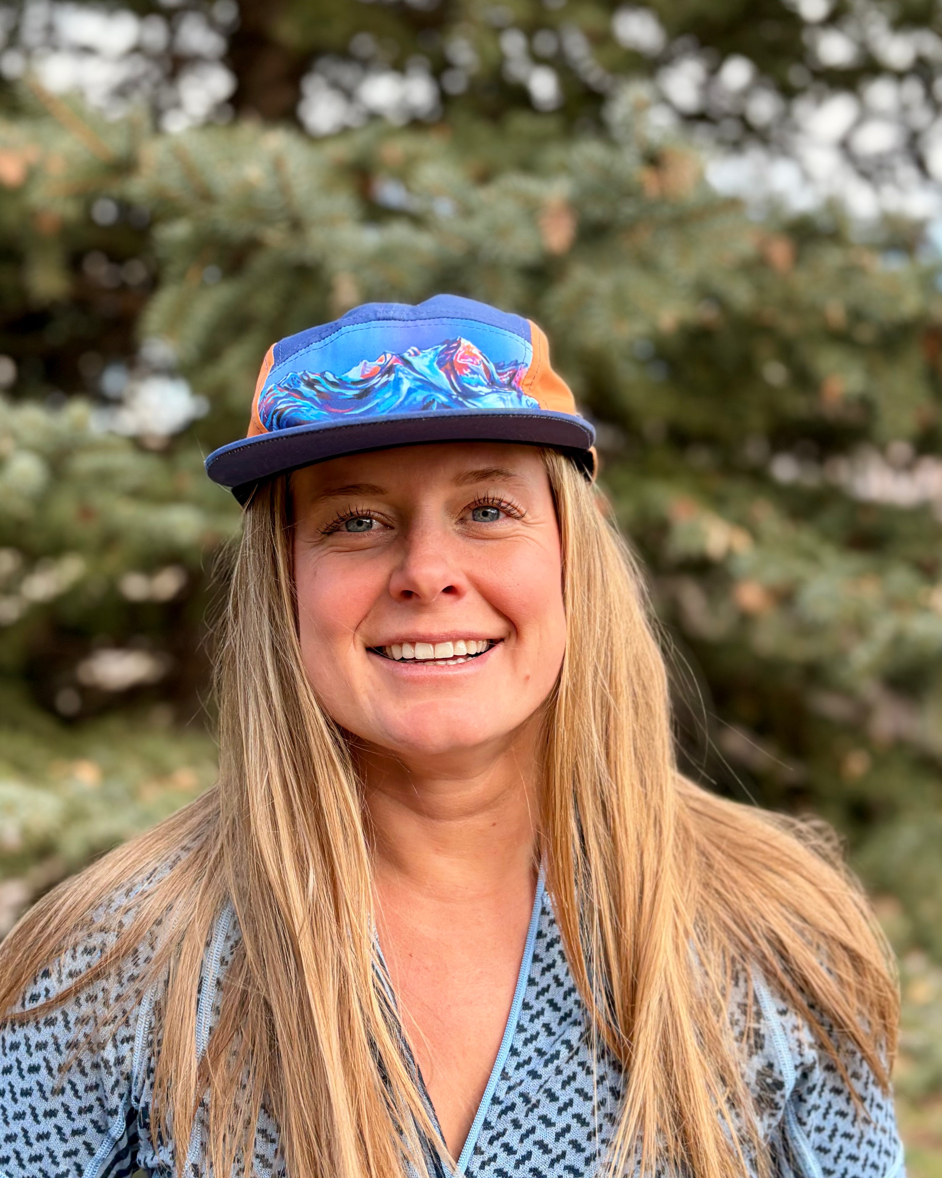 The Needles Navy + Orange 5-Panel Hat