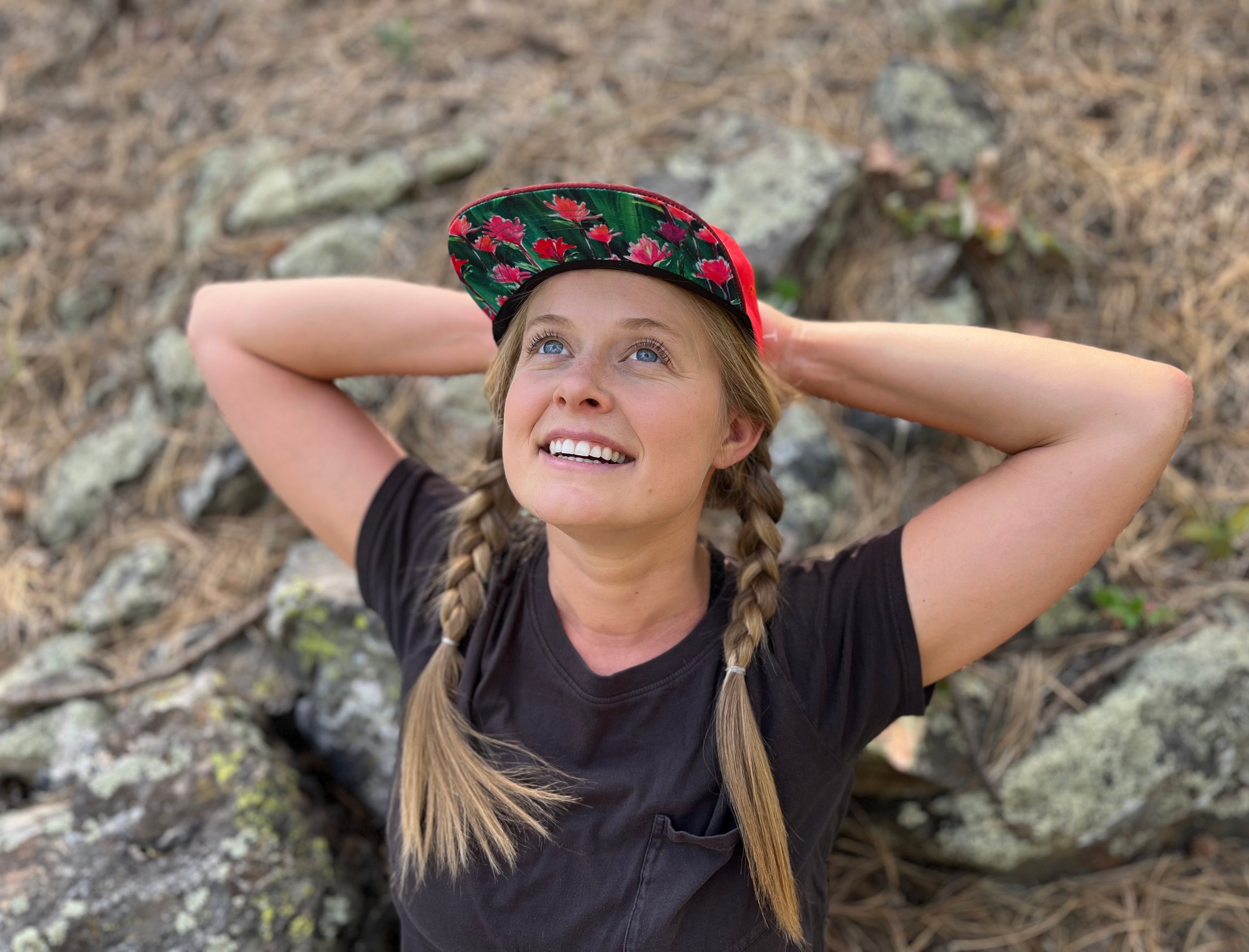 Indian Paintbrush Hot Pink 5-Panel Hat