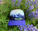 Dark Blue Map Art Trucker Hat