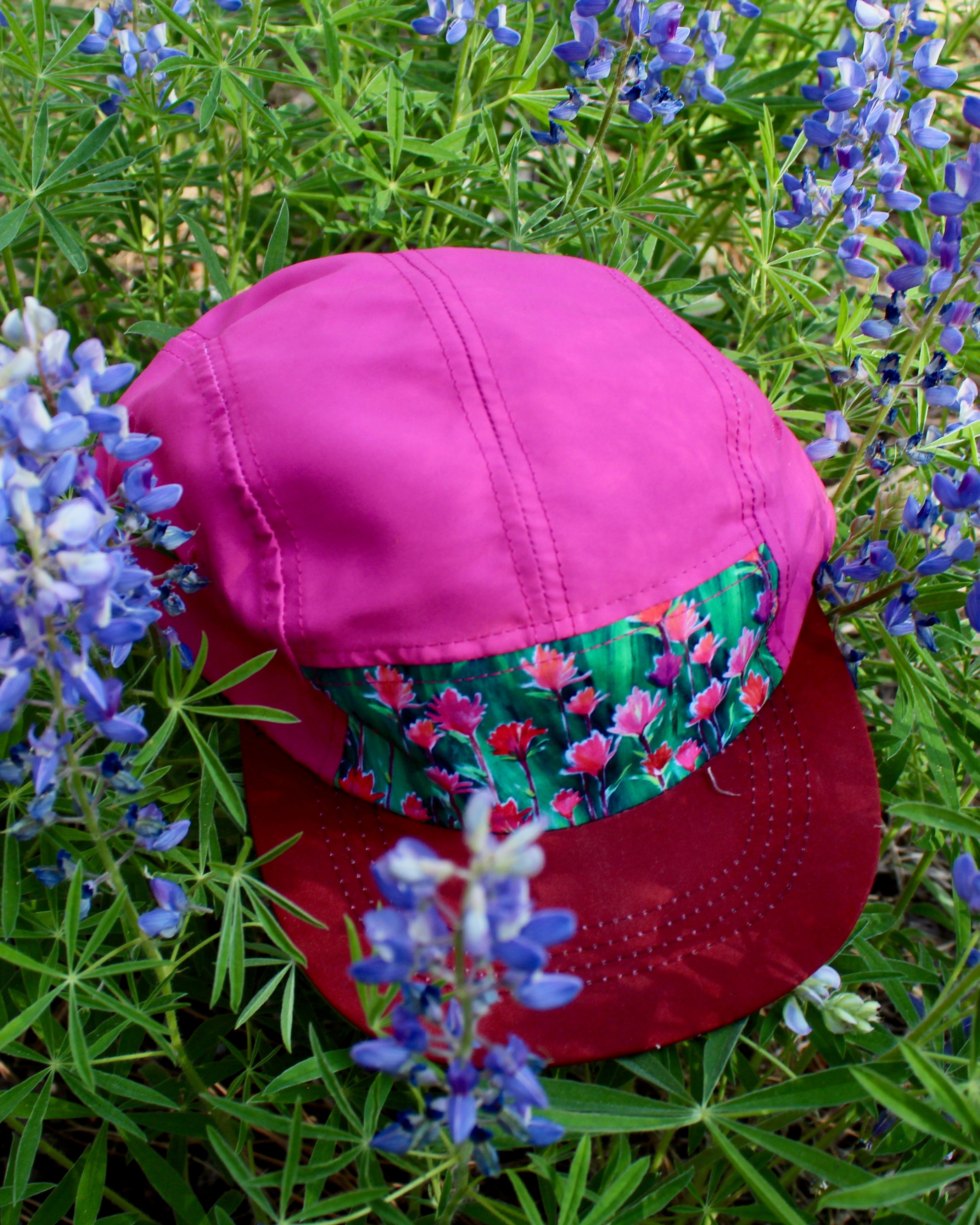Indian Paintbrush Hot Pink 5-Panel Hat