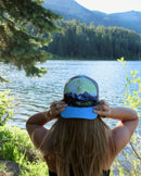 Light Blue Map Art Trucker Hat