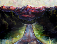 Montezuma Highway Map Art Print