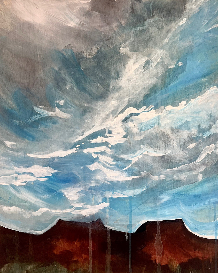 Painting of Bears Ears National Monument in Utah.