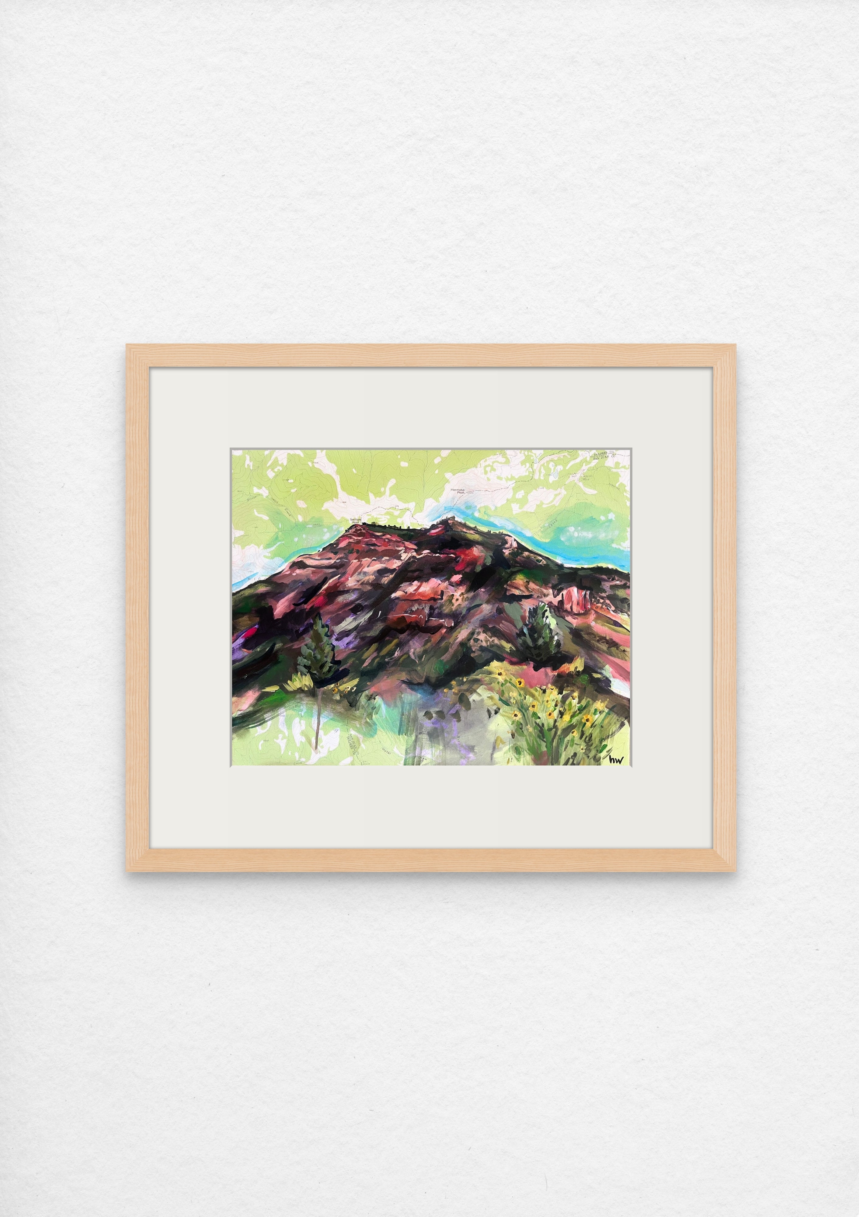 Hermosa Map Art Print