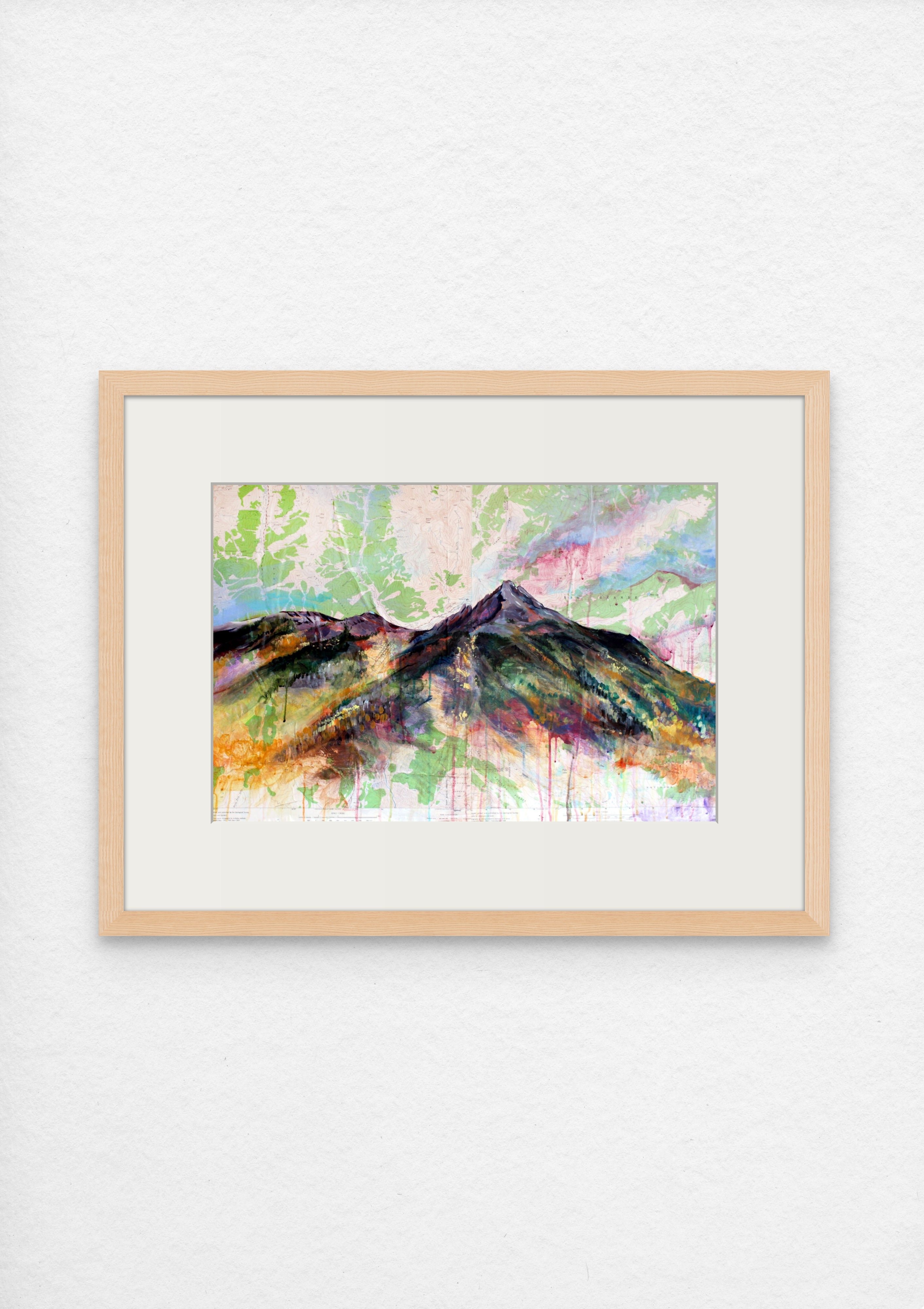 Silverton Map Art Print