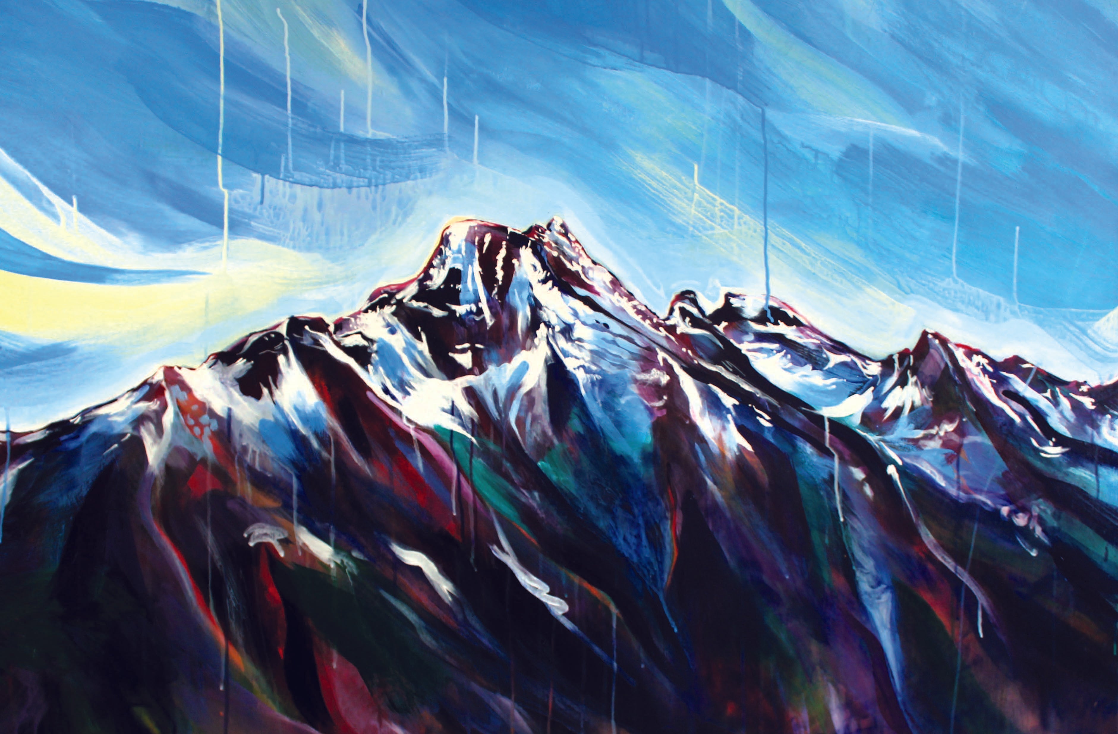 Twilight Peak Original Painting