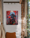 Red Aspens and Sneffels Peak Original Painting