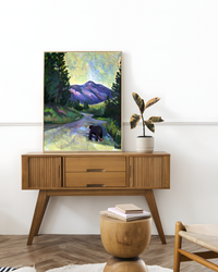 Headed Home Map Art Print